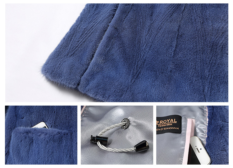 Mink Fur Long Coat 0028-0