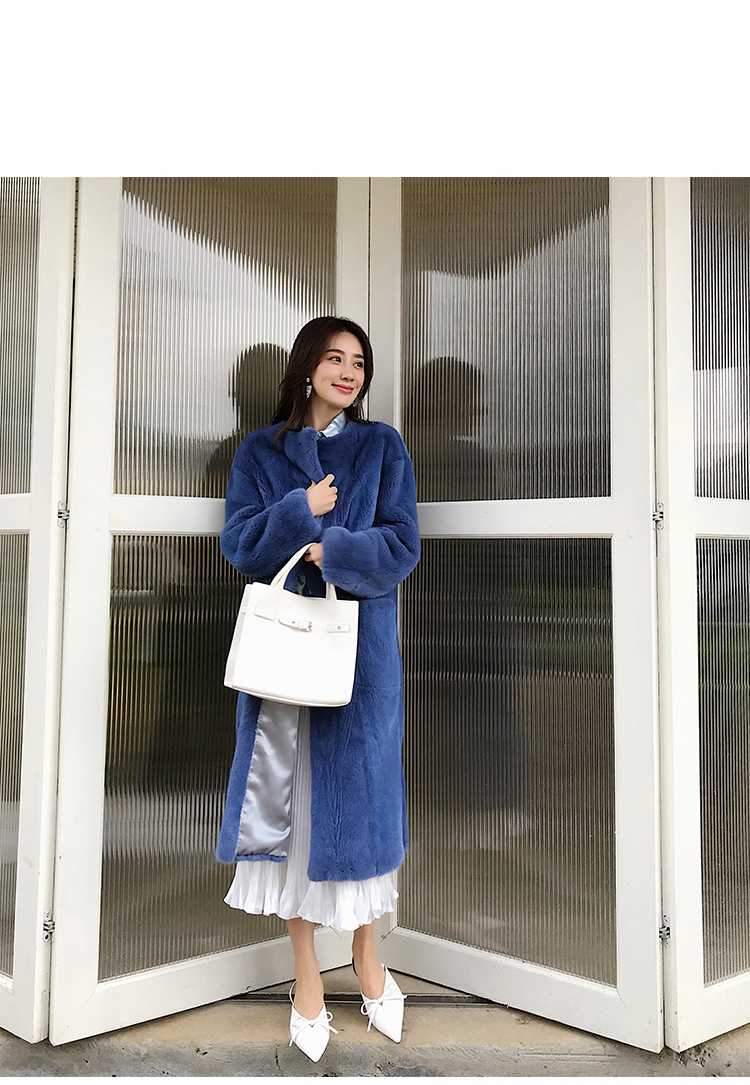 Mink Fur Long Coat 0028-1