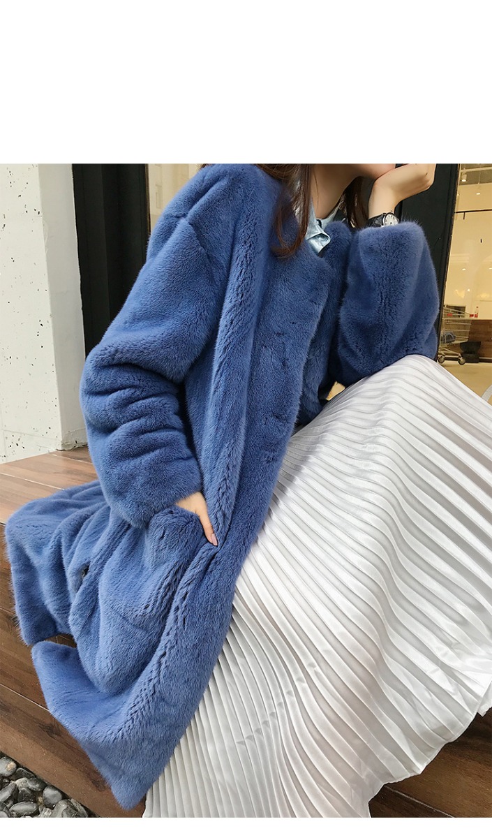 Mink Fur Long Coat 0028-2