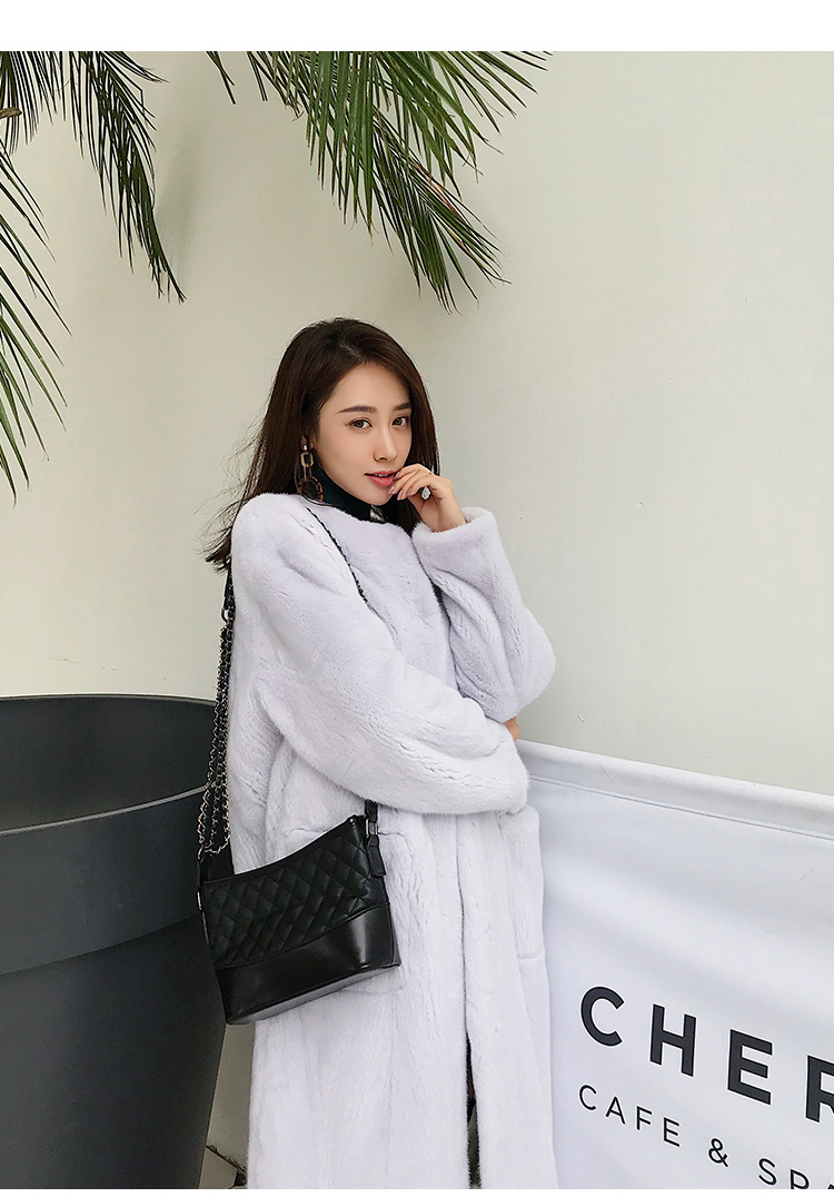 Mink Fur Long Coat 0028-4