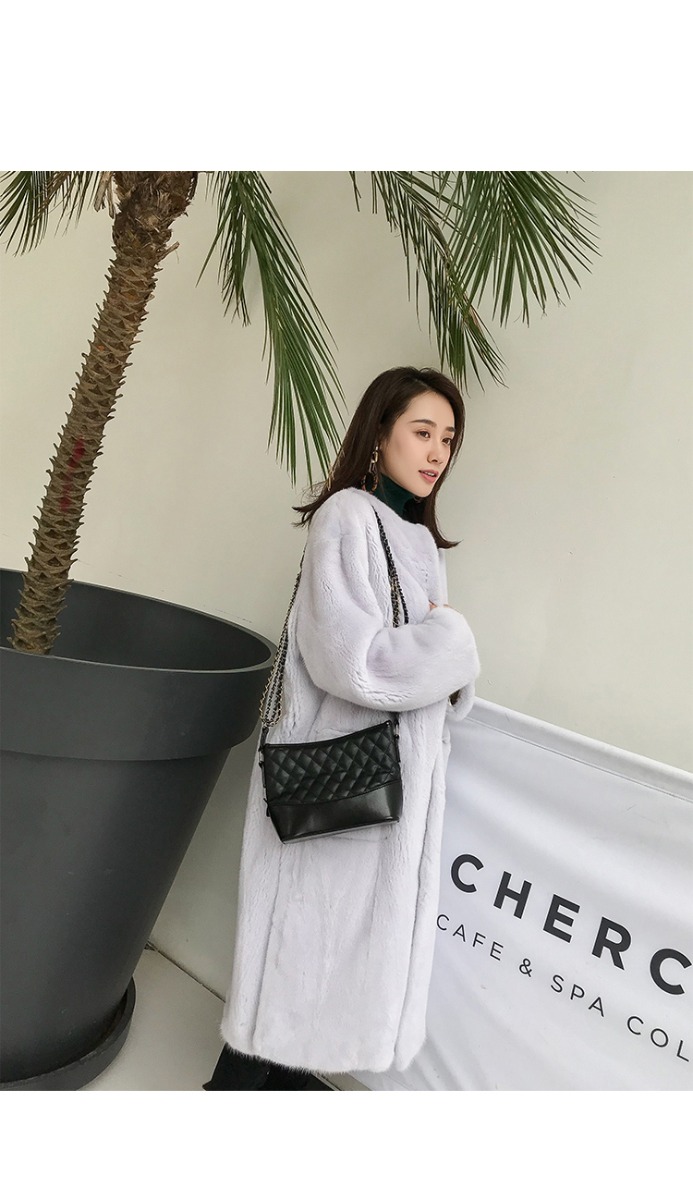 Mink Fur Long Coat 0028-6