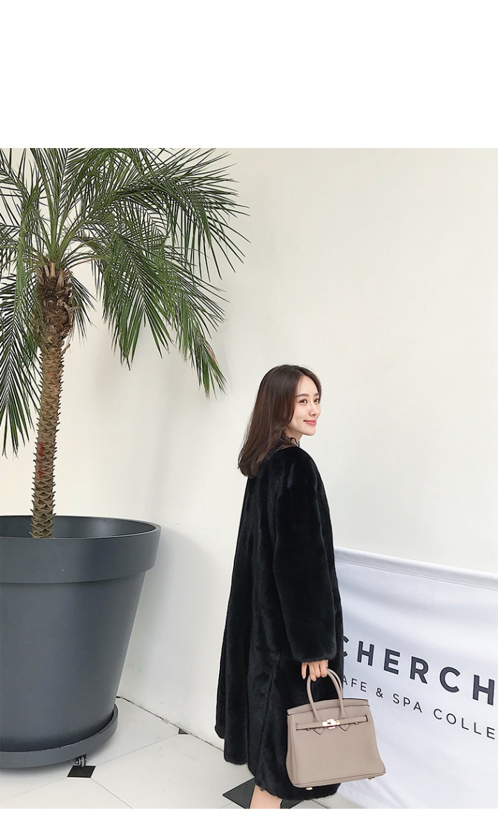 Mink Fur Long Coat 0028-9
