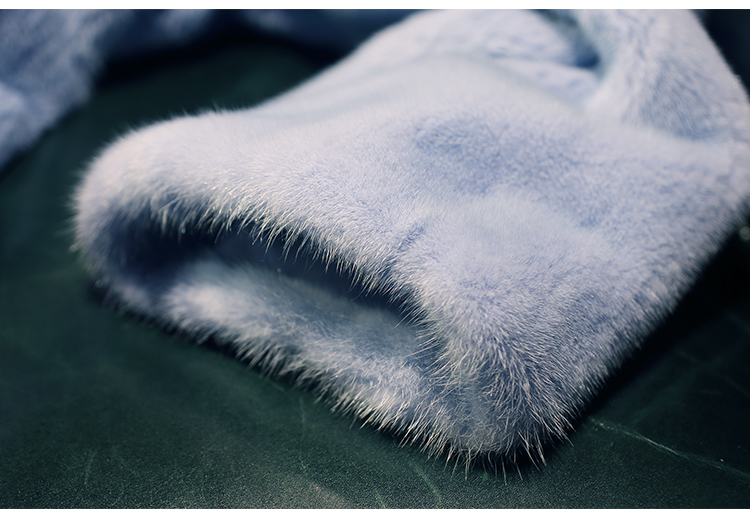 Hooded Mink Fur Coat 0048-6