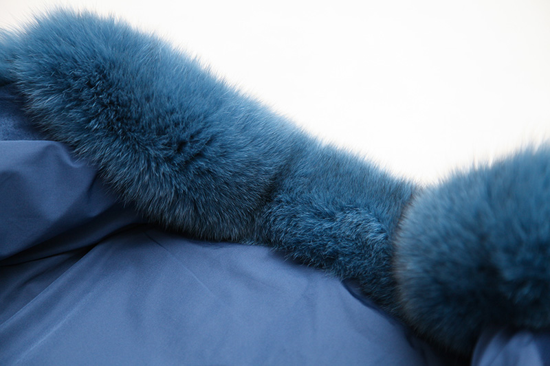 Blue Fox Fur Coat 0105-29