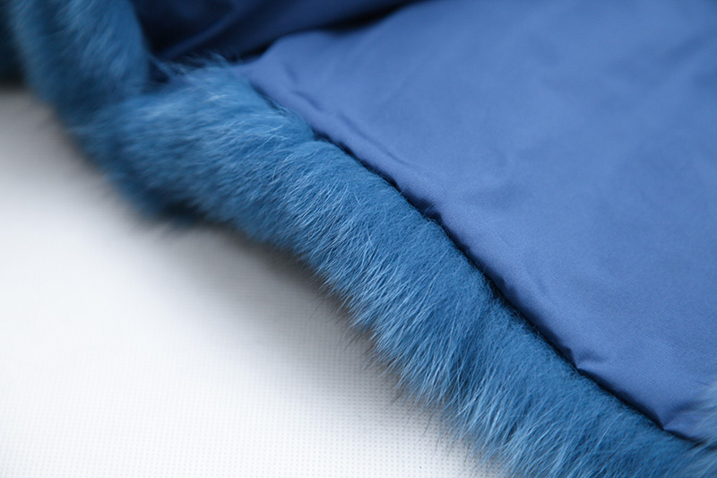 Blue Fox Fur Coat 0105-31