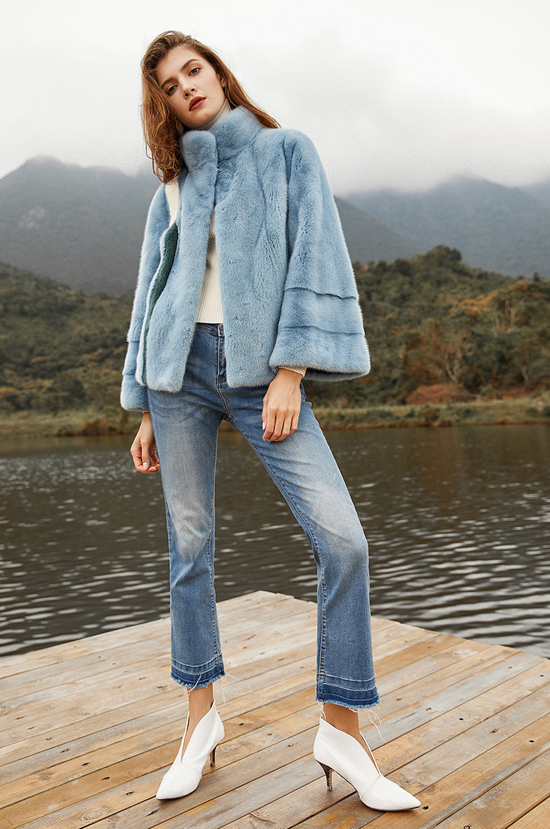 Cropped Mink Fur Jacket 0113-3