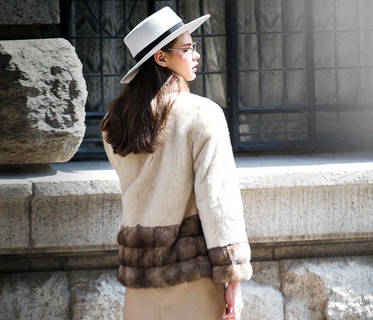 Mink Fur Jacket with Sable Fur Trim 0116-5