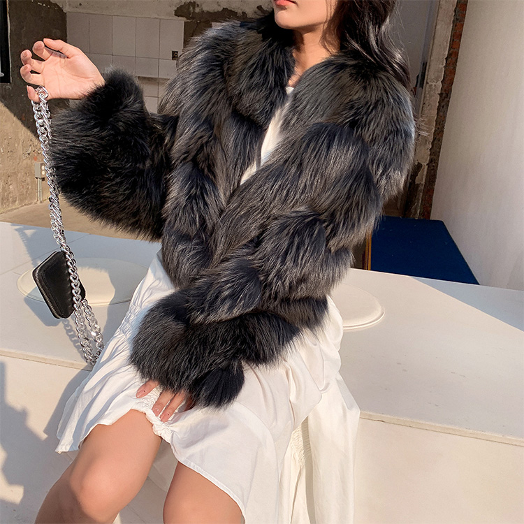 Fox Fur Cropped Jacket 0223E2