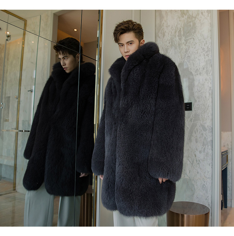 Men's Fox Fur Coat 0238-10