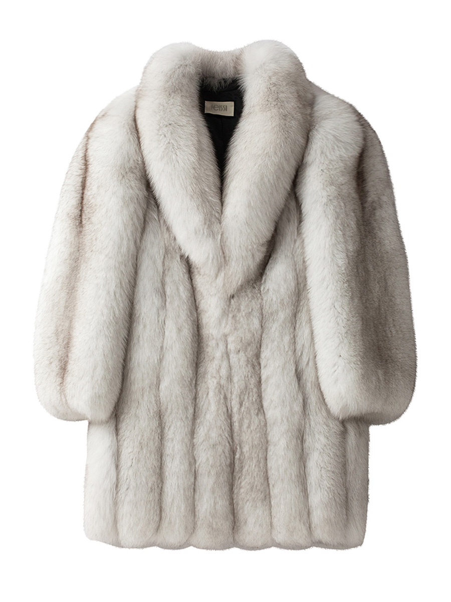 Men's Fox Fur Coat 240-1
