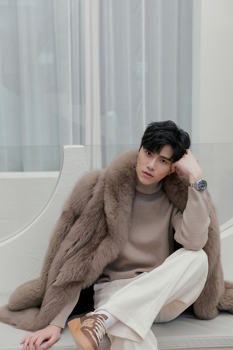 Men's Fox Fur Coat 0242-3