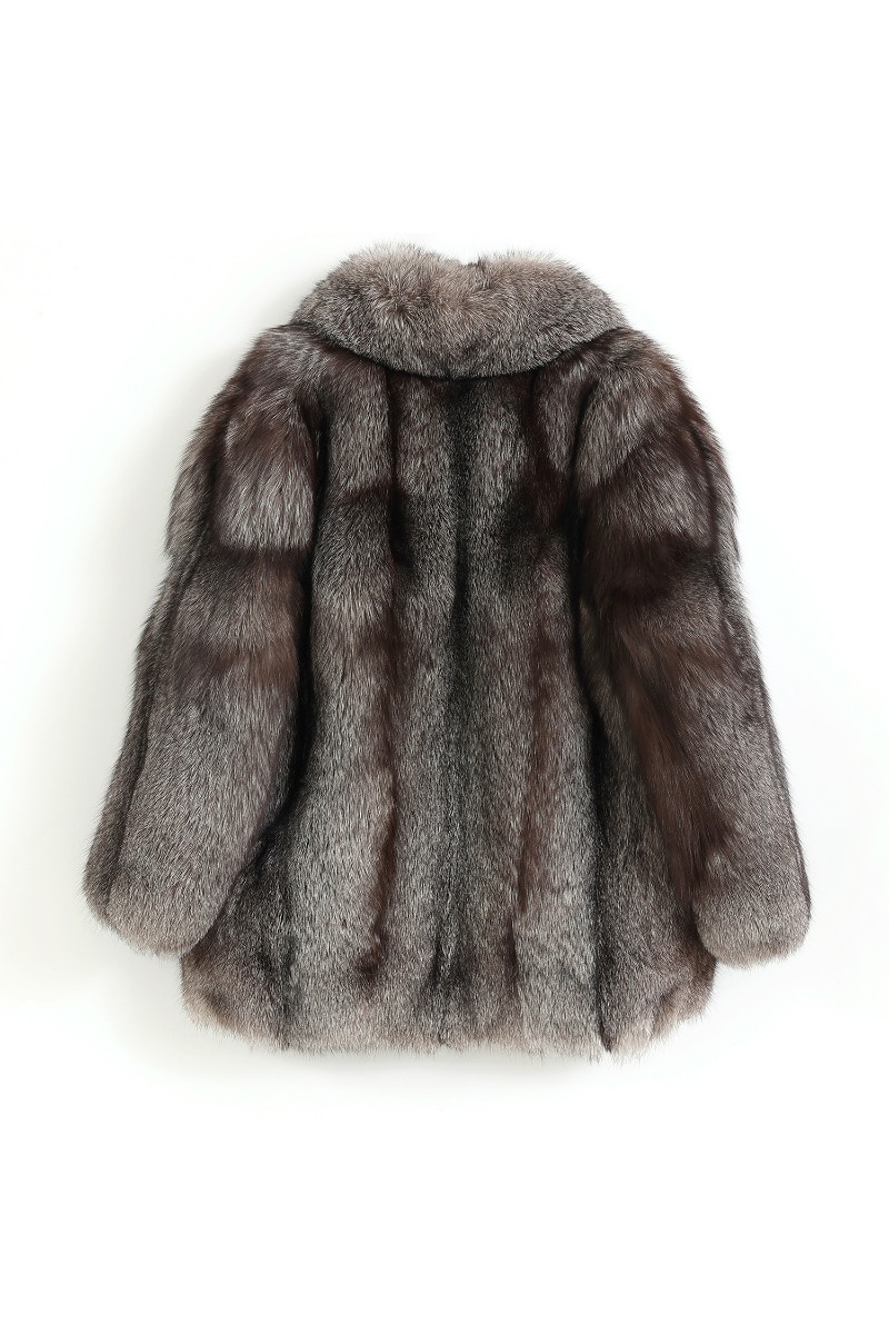 Men's Silver-Blue Fox Fur Coat Men's Silver-Blue Fox Fur Coat