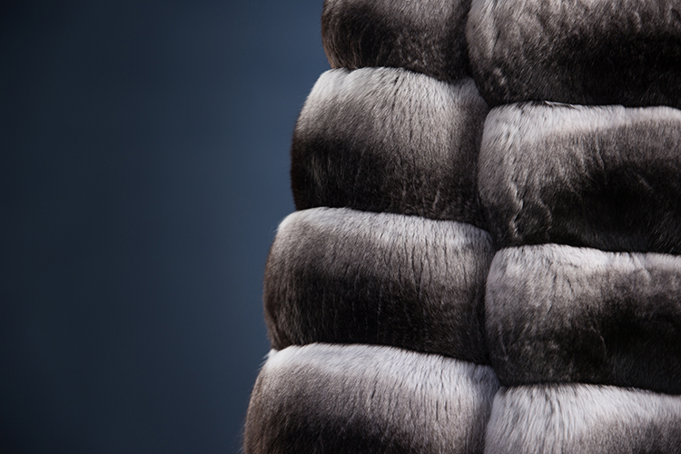 Chinchilla Fur Jacket 166-2