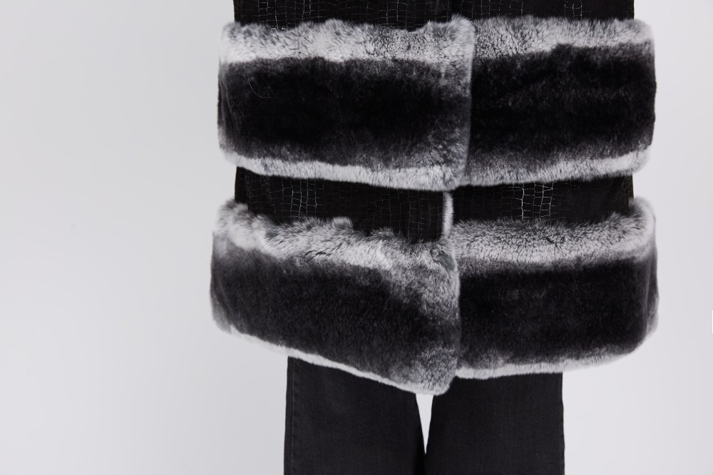 Rex Rabbit Fur Coat 220 Details 5