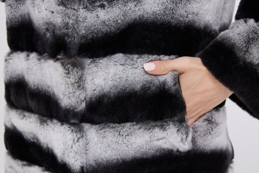 Rex Rabbit Fur Coat 221 Details 3