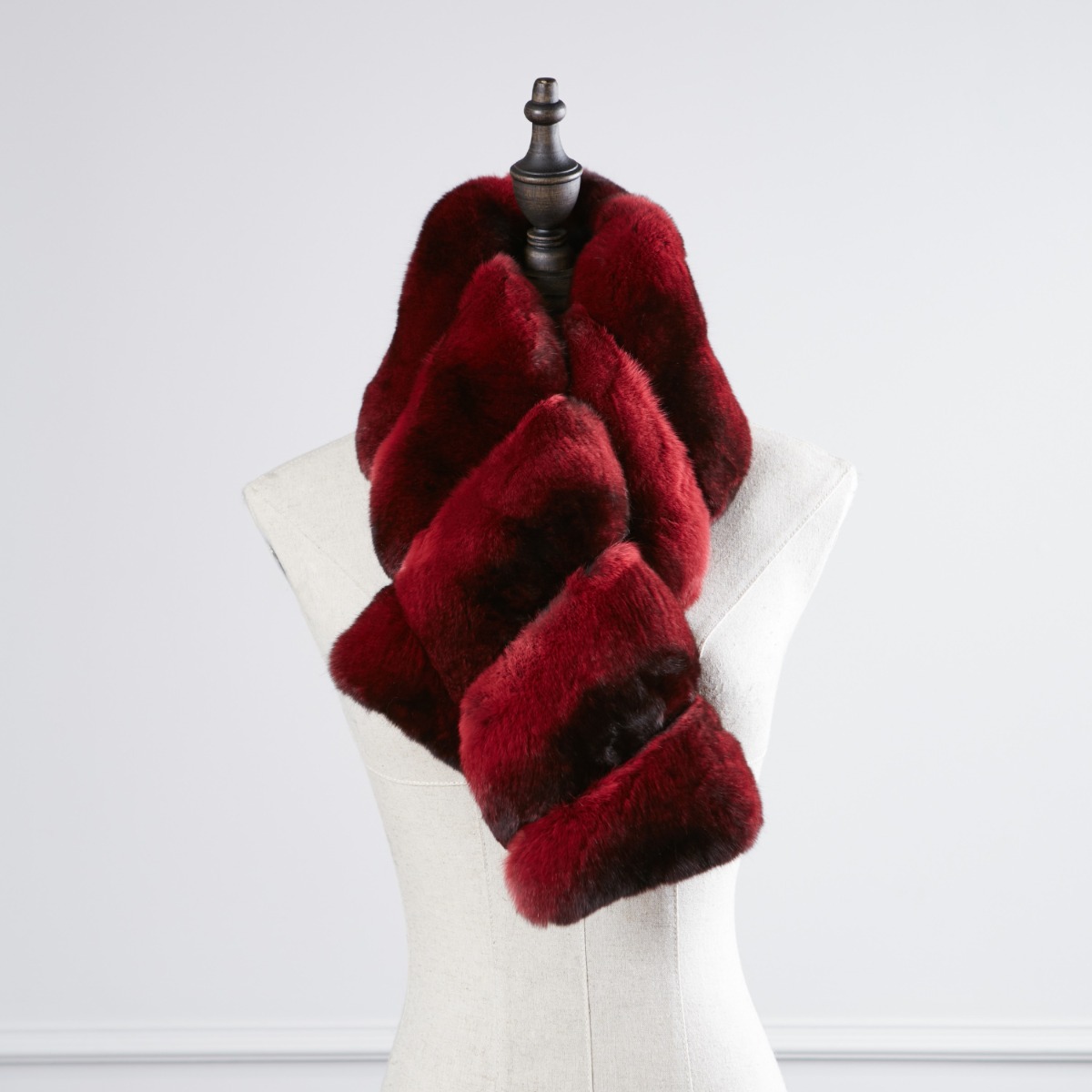 Chinchilla Fur Scarf 263 Details 2