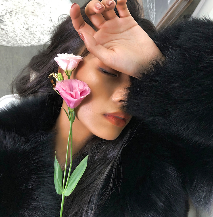Fox Fur Coat-Black 279-8