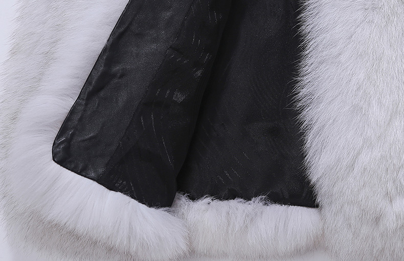 Hooded Fox Fur Coat 329-10