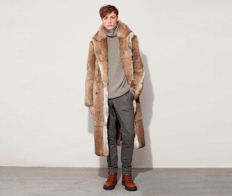 Men's rabbit fur coat new arrivals