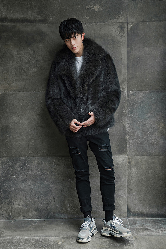 Men's Raccoon Fur Coat 383-10