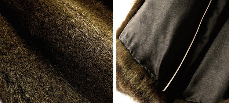 Men's Raccoon Fur Coat 383-5