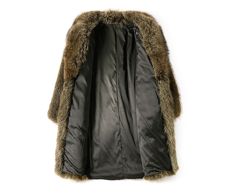 Men's Raccoon Fur Coat 384b-2