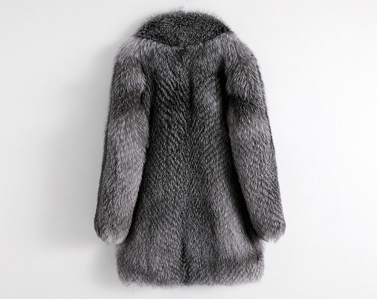 Men's Silver Fox Fur Coat 385-3