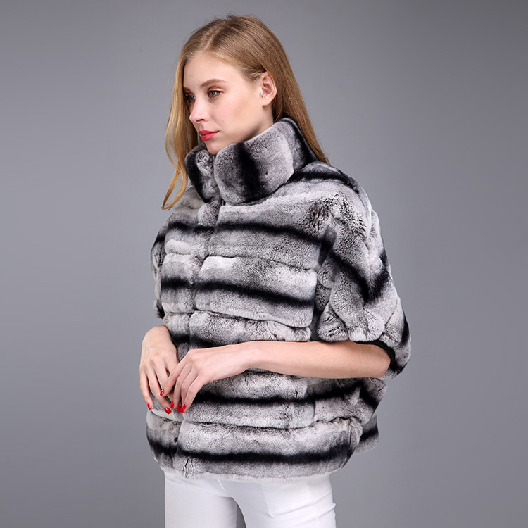 Batwing Rex Rabbit Fur Jacket 957 Details 10