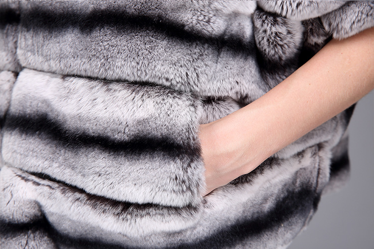 Batwing Rex Rabbit Fur Jacket 957 Details 13