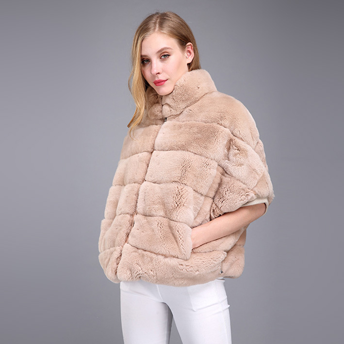 Batwing Rex Rabbit Fur Jacket 957 Details 3