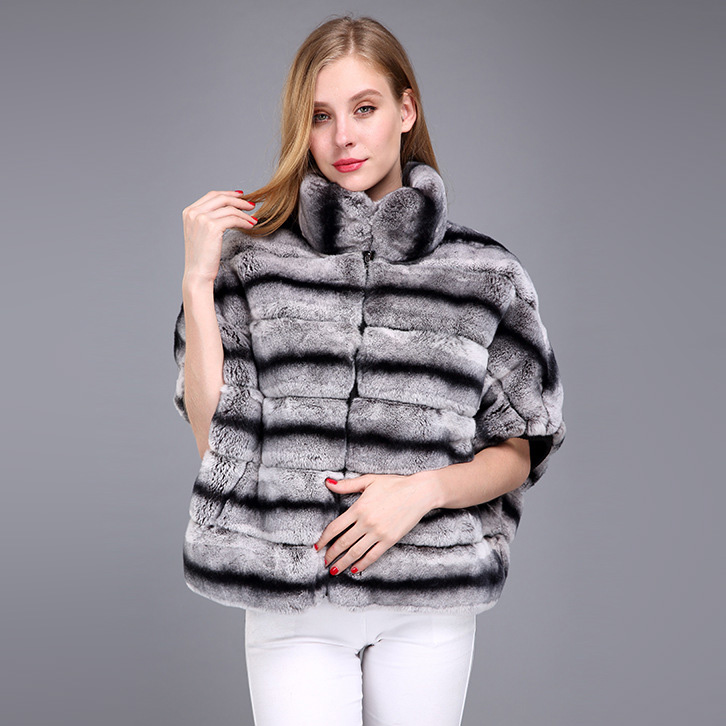 Batwing Rex Rabbit Fur Jacket 957 Details 9