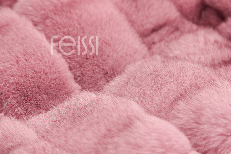 Fox Fur Jacket in Pink 986b-36