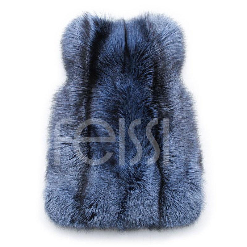 Silver Fox Fur Vest 996 Details 16
