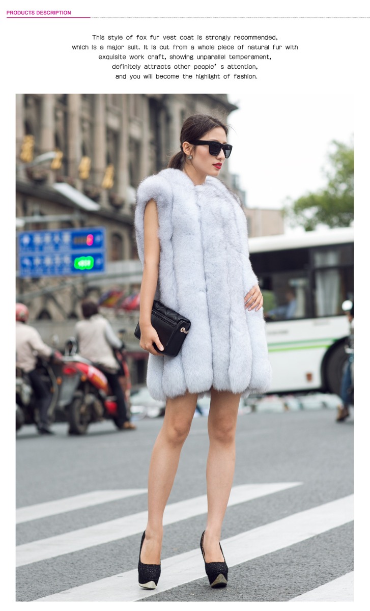 Fox Fur Vest Coat