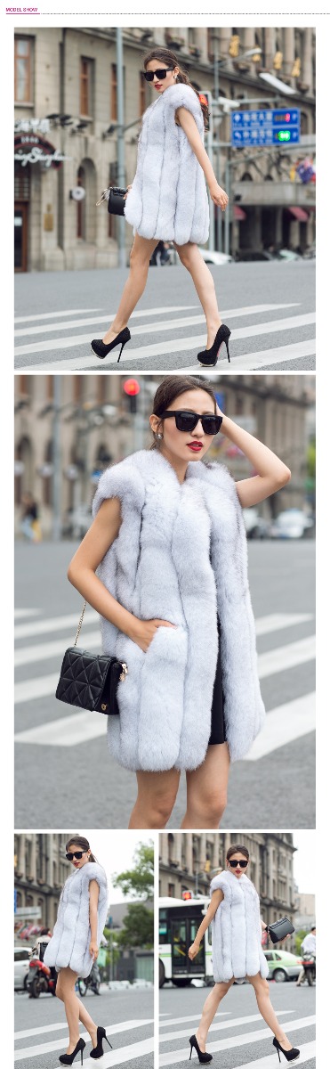 Fox Fur Vest Coat